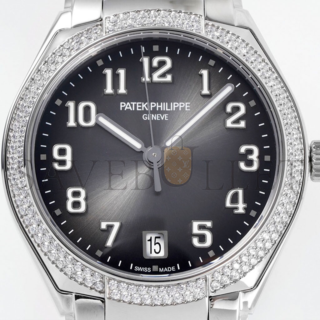 p**ek ph**ppe auT0matic gray dial watch twenty~4 (7300-1200a)